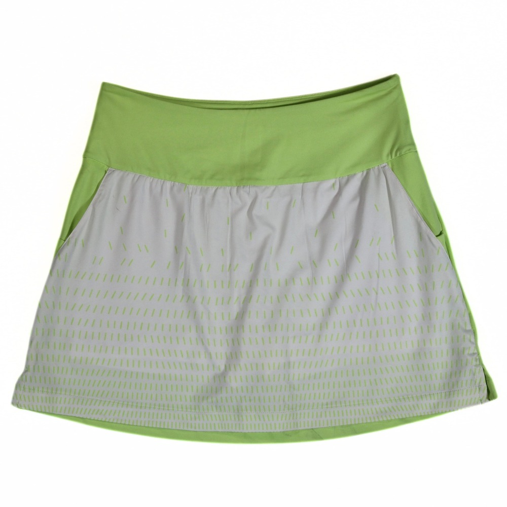 Adidas Golf Skort Womens XS Lime Green Gradient Danielle Kang Skirt Athletic NWT